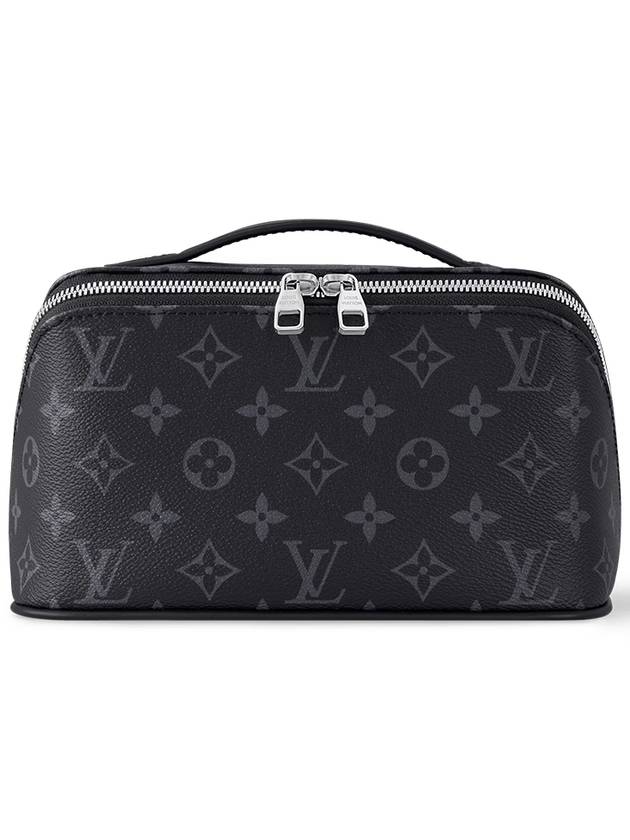 Toiletry Monogram Eclipse Coated Canvas Pouch Bag Black - LOUIS VUITTON - BALAAN 2