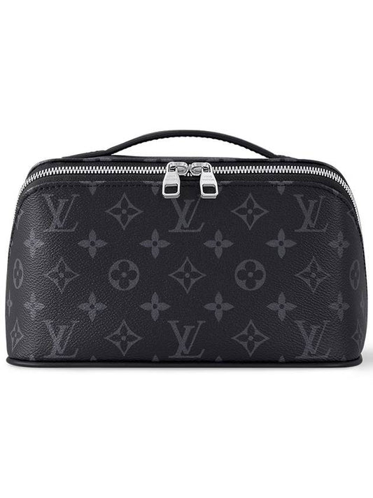 Toiletry Monogram Eclipse Coated Canvas Pouch Bag Black - LOUIS VUITTON - BALAAN 2