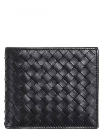 Intrecciato Weaving Half Wallet Black - BOTTEGA VENETA - BALAAN 2