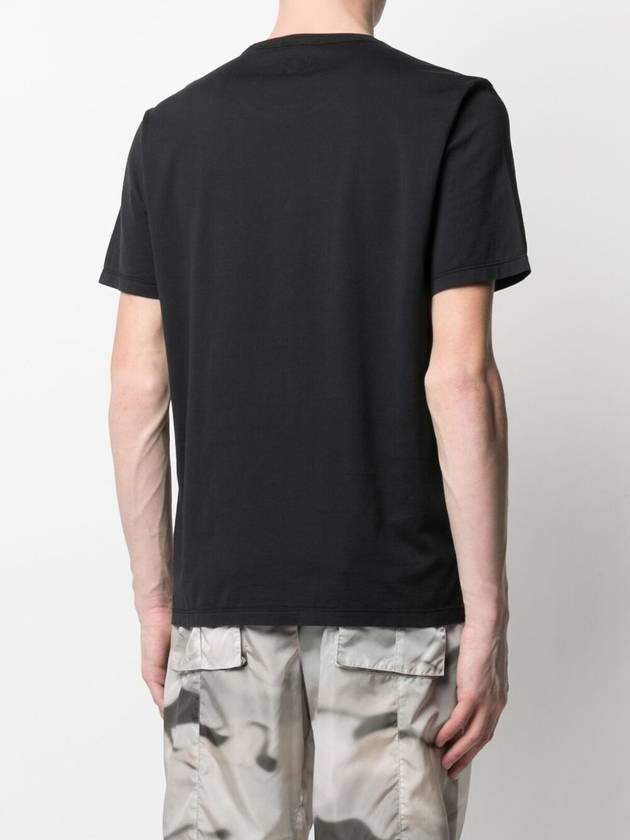 Men's Logo Printing Short Sleeve T-Shirt Black - CP COMPANY - BALAAN 6