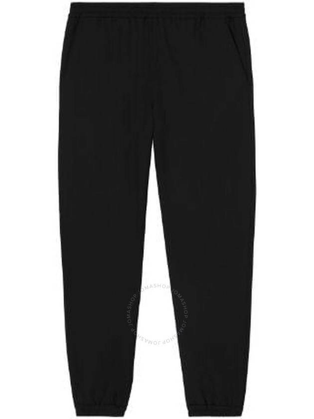 Burberry Men's Black Springfield Tailored Wool Track Pants, Brand Size 52 ( Waist Size 35.8") - BURBERRY - BALAAN 1