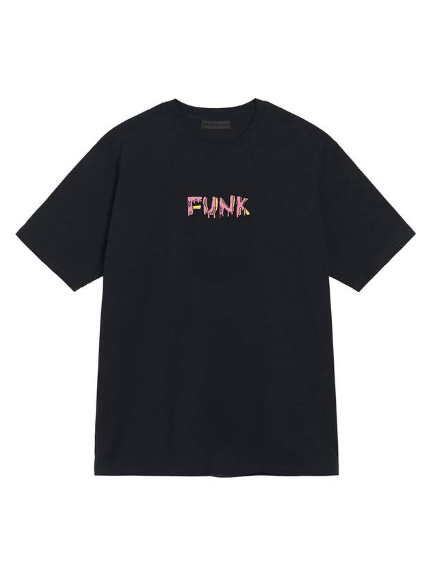 Melting Funk Short Sleeve T-Shirt Black - ARCANE FUNK - BALAAN 1