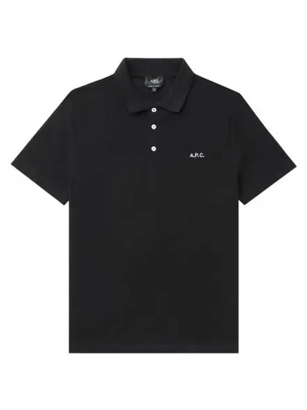 Carter Cotton Polo Shirt Black - A.P.C. - BALAAN 2