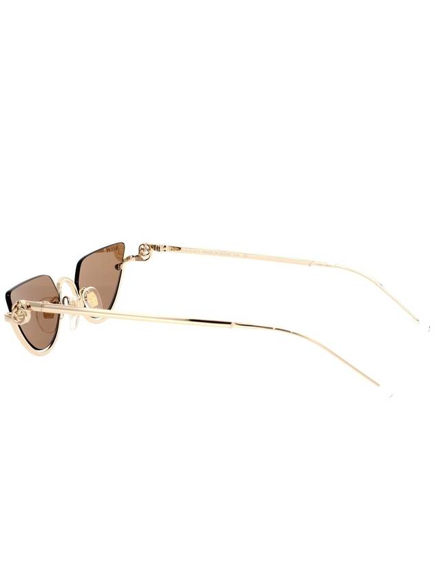 24SS Sunglasses GG1603S 002 GOLD GOLD BROWN - GUCCI - BALAAN 4