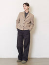 3 Button Wool Jacket Oatmeal - JUN BY JUN K - BALAAN 4