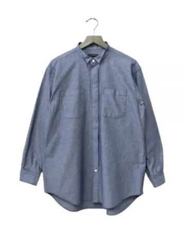 Wing Collar Shirt B Indigo Cotton Chambray 24F1A031 PS053 ZT194 - ENGINEERED GARMENTS - BALAAN 1