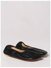 Women's Scarpa Square Toe Leather Flat Black - MAISON MARGIELA - BALAAN 11