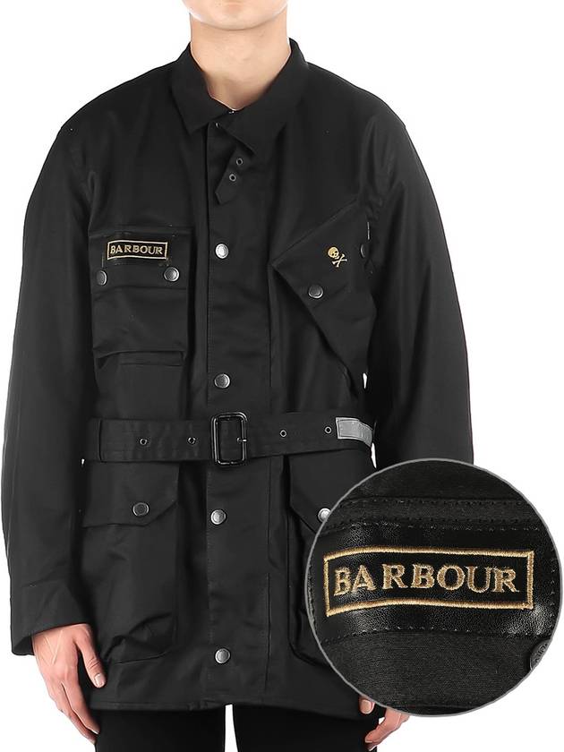 Men's International Jack Wax Jacket Black - BARBOUR - BALAAN 2