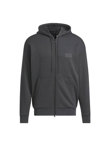 Verbiage Zip-Up Hoodie Carbon - ADIDAS - BALAAN 1