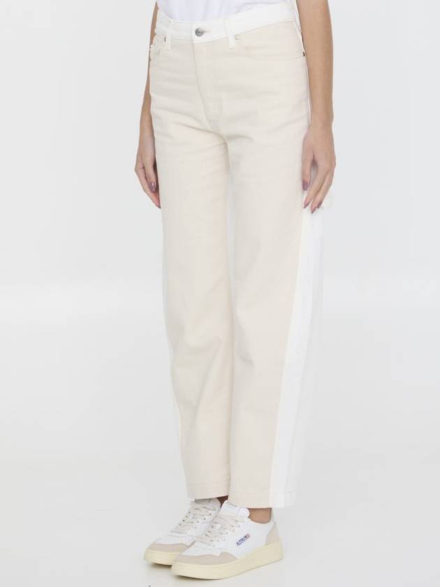 Denim Straight Pants 6D02433SPH579067 WHITE ECRU WASH - STELLA MCCARTNEY - BALAAN 3