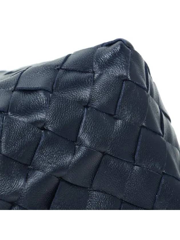 Intrecciato Small Bucket Bag Navy - BOTTEGA VENETA - BALAAN 8