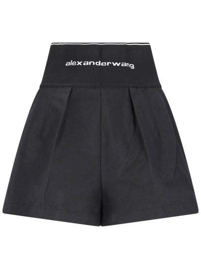 Safari Shorts in Cotton Tailoring Black - ALEXANDER WANG - BALAAN 2