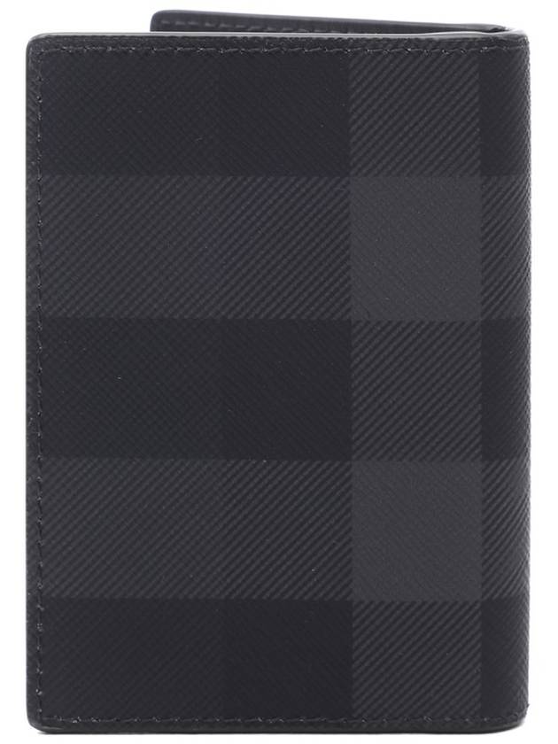 Check Half Card Wallet Grey - BURBERRY - BALAAN 5