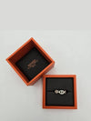 Small Chaine D'Ancre Enchainee Ring Silver - HERMES - BALAAN 6