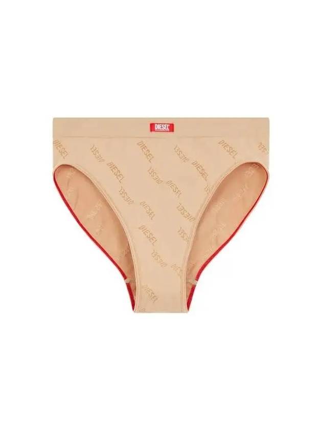 Women s Logo Pattern Stretch Briefs Beige - DIESEL - BALAAN 1