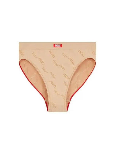 Women s Logo Pattern Stretch Briefs Beige - DIESEL - BALAAN 1