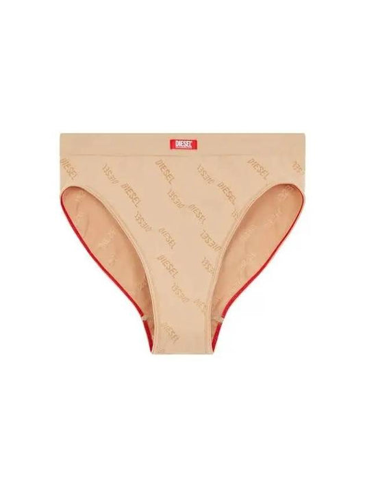 Women s Logo Pattern Stretch Briefs Beige - DIESEL - BALAAN 1