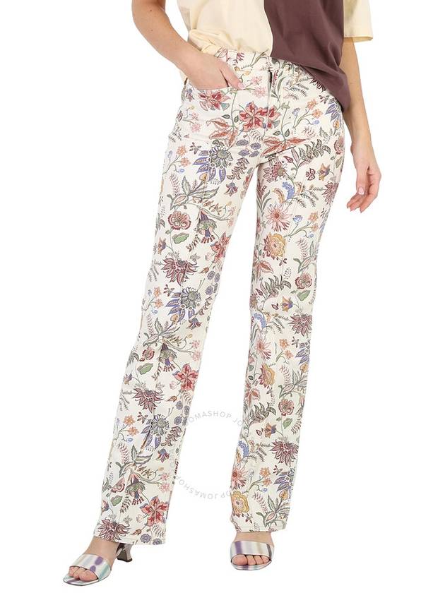 Polo Ralph Lauren Ladies Stretch-Cotton Floral Print Jenn Flare Jean, Waist Size 25R - POLO RALPH LAUREN - BALAAN 1