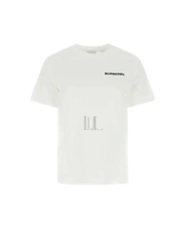 Cotton Logo Short Sleeve T-Shirt White - BURBERRY - BALAAN 2