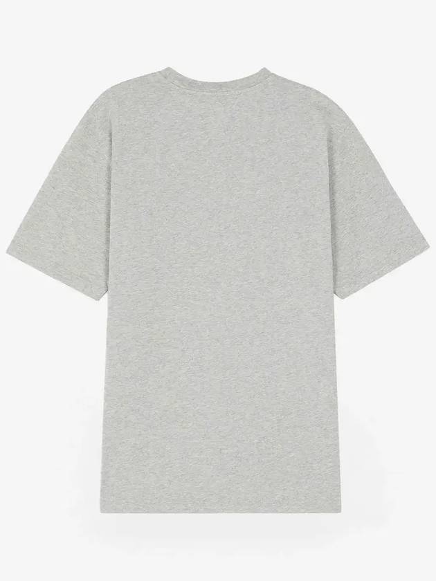 Paris Royal Classic Short Sleeve T-Shirt Light Grey Melange - MAISON KITSUNE - BALAAN 3