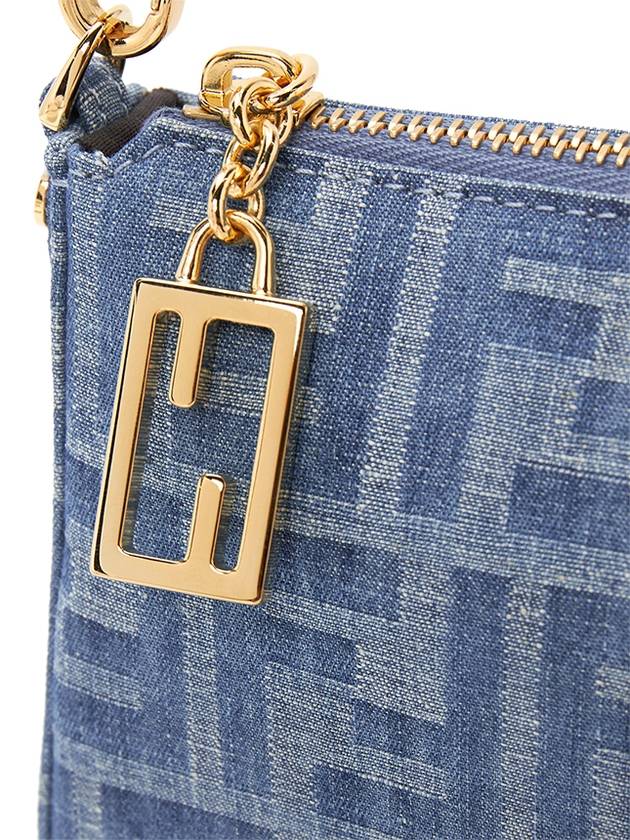 Baguette Pouch Bag Blue - FENDI - BALAAN 8