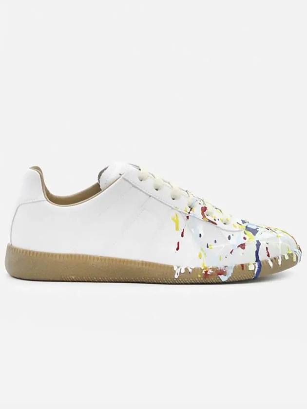 Replica Paint Drop Low Top Sneakers Grey - MAISON MARGIELA - BALAAN 2