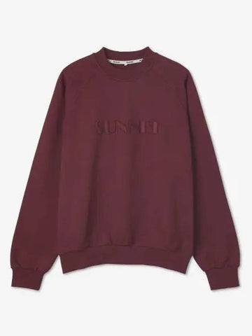 Classic Big Logo Embroidered Sweatshirt Bordeaux MRTWXJER027COT029T008 - SUNNEI - BALAAN 1