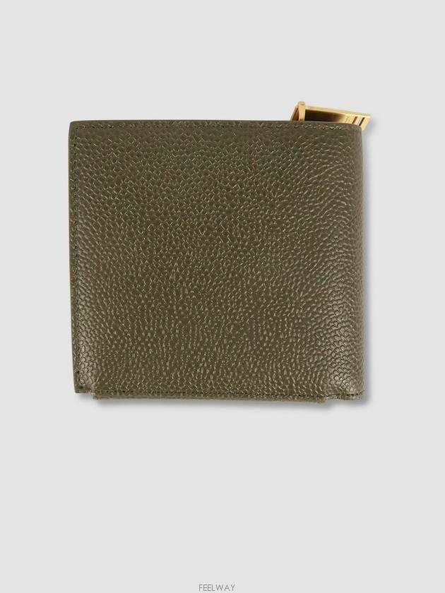 bi fold leather wallet MAW146A00198 - THOM BROWNE - BALAAN 3