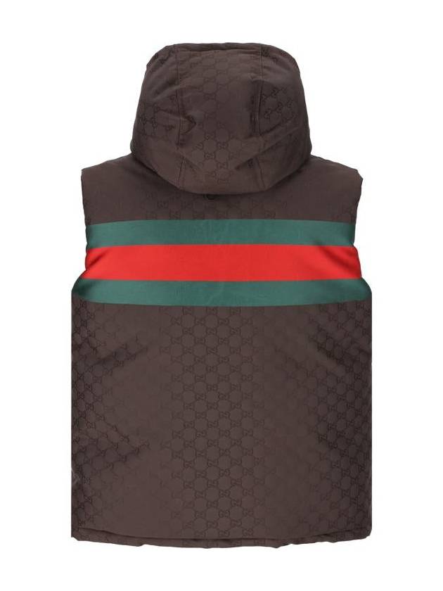 Hooded Down Vest Black - GUCCI - BALAAN 3