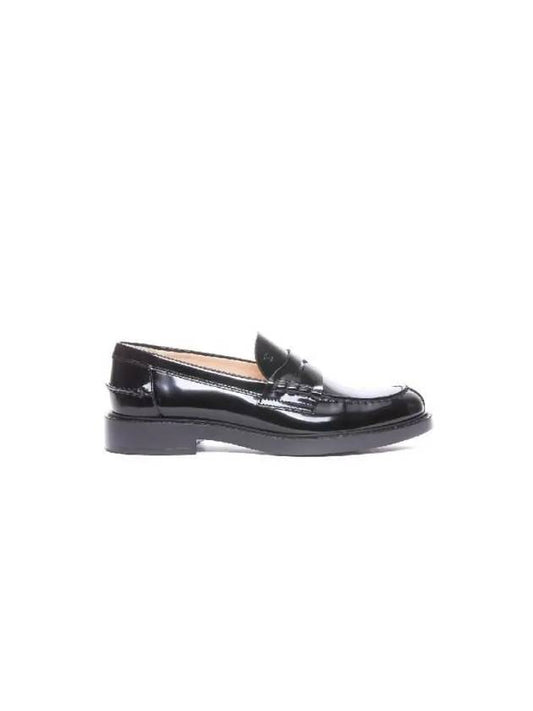 Women's Patent Leather Penny Loafers Black - TOD'S - BALAAN 2