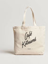 Cafe Kitsune Canvas Tote Bag Latte - MAISON KITSUNE - BALAAN.