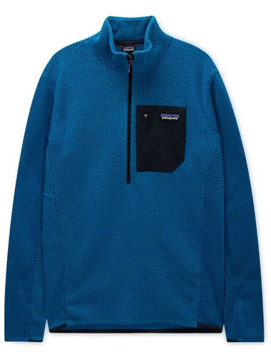 Men s R1 Air Zip Neck Endless Blue Long Sleeve T shirt 40245 ENLB - PATAGONIA - BALAAN 1