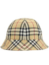 Vintage Check Nylon Bucket Hat Archive Beige - BURBERRY - BALAAN 4