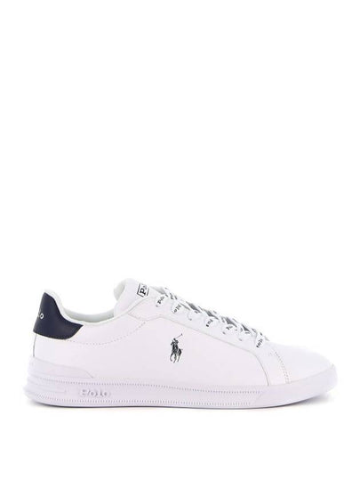 Logo Leather Low Top Sneakers Navy Tab White - POLO RALPH LAUREN - BALAAN 2