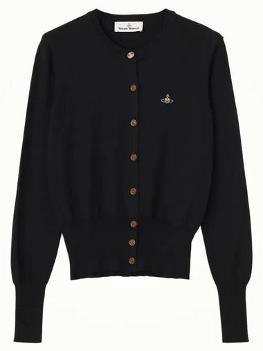 All sizes Bea cardigan cashmere cotton black 1803002P - VIVIENNE WESTWOOD - BALAAN 1