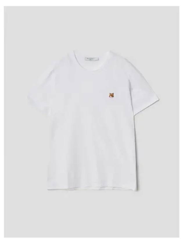 Men s Foxhead Patch Classic T Shirt White Contemporary Domestic Product - MAISON KITSUNE - BALAAN 1