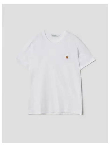 Men s Foxhead Patch Classic T Shirt White Contemporary Domestic Product - MAISON KITSUNE - BALAAN 1