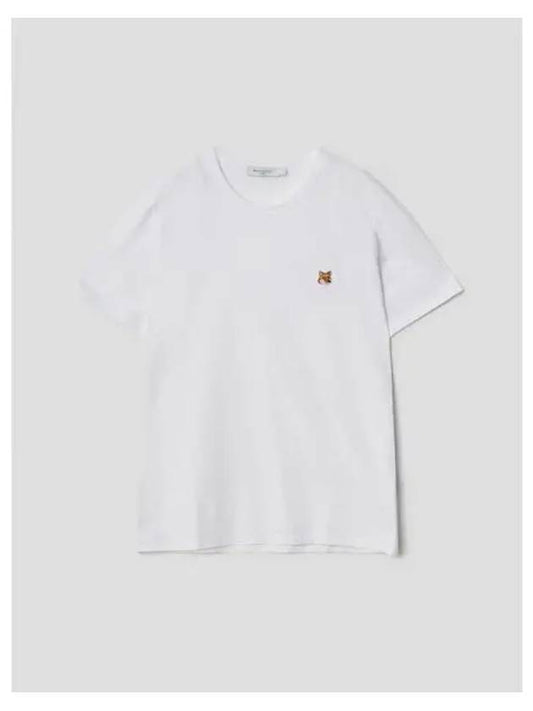 Men s Foxhead Patch Classic T Shirt White Contemporary Domestic Product - MAISON KITSUNE - BALAAN 1