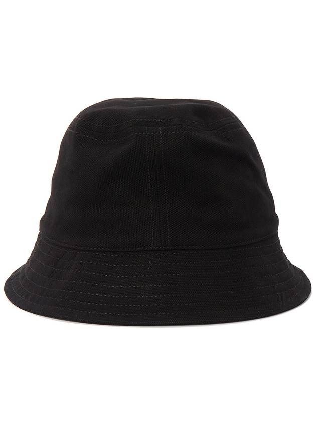 Haley Embroidered Logo Bucket Hat Black - ISABEL MARANT - BALAAN 5