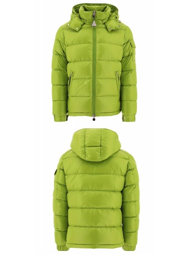 1A53600 68950 830 MAYA Hooded Padded Jacket Green Men's Padding TLS - MONCLER - BALAAN 4