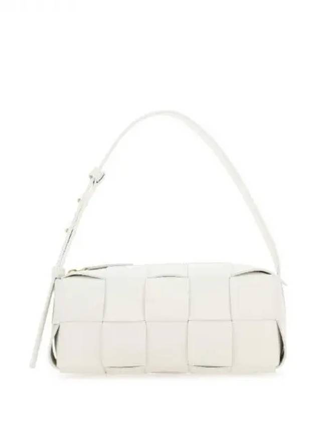 Brick Cassette Intrecciato Small Shoulder Bag White - BOTTEGA VENETA - BALAAN 2