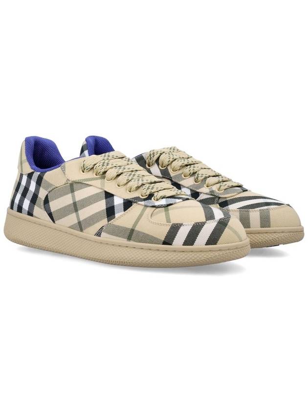 Check Low Top Sneakers Beige - BURBERRY - BALAAN 3