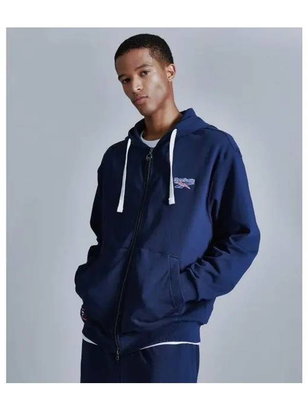 Vector hooded zip up navy - REEBOK - BALAAN 1