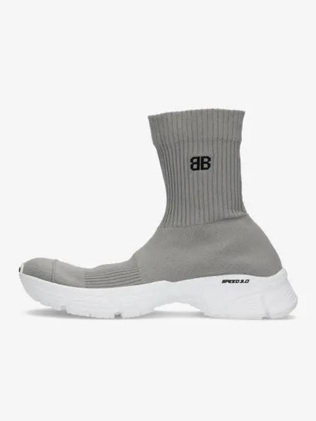 Men's Speed 30 Knit High Top Sneakers Grey - BALENCIAGA - BALAAN 2