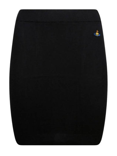 Logo Bea Mini H Line Skirt Black - VIVIENNE WESTWOOD - BALAAN 2