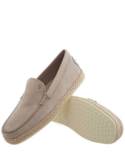 Tods Men's Beige Nubuck Leather Slip Ons, Brand Size 6 ( US Size 7 ) - TOD'S - BALAAN 2