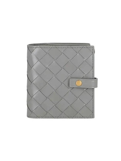 Women's Zipper Half Wallet Grey - BOTTEGA VENETA - BALAAN 2