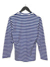 P1T164 2 Blue Striped T Shirt Comme des Garcons - COMME DES GARCONS - BALAAN 4