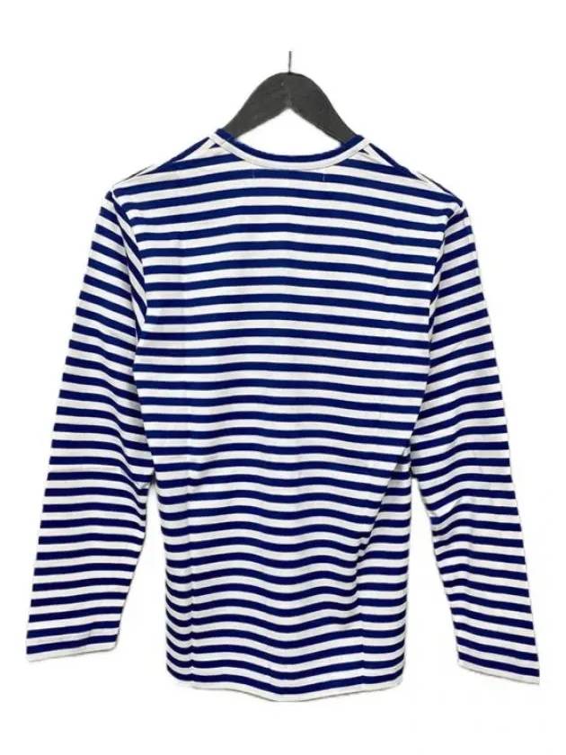 P1T164 2 Blue Striped T Shirt Comme des Garcons - COMME DES GARCONS - BALAAN 4