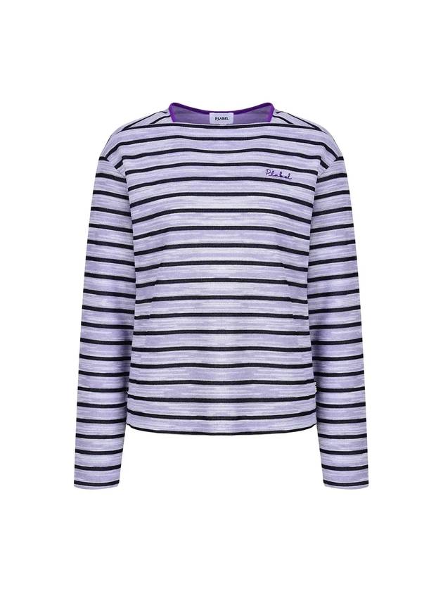 Striped Boat Neck T-Shirt MW3WE401 - P_LABEL - BALAAN 2